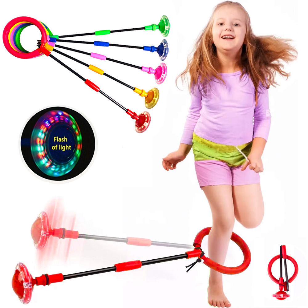 Outdoor Hunting Toys - แฟลชกระโดดเชือกลูกบอลเด็กหนึ่งเท้าสนุกกลางแจ้งกีฬาเด็กกระโดด FORCE Reaction การฝึกอบรม Swing Ball
