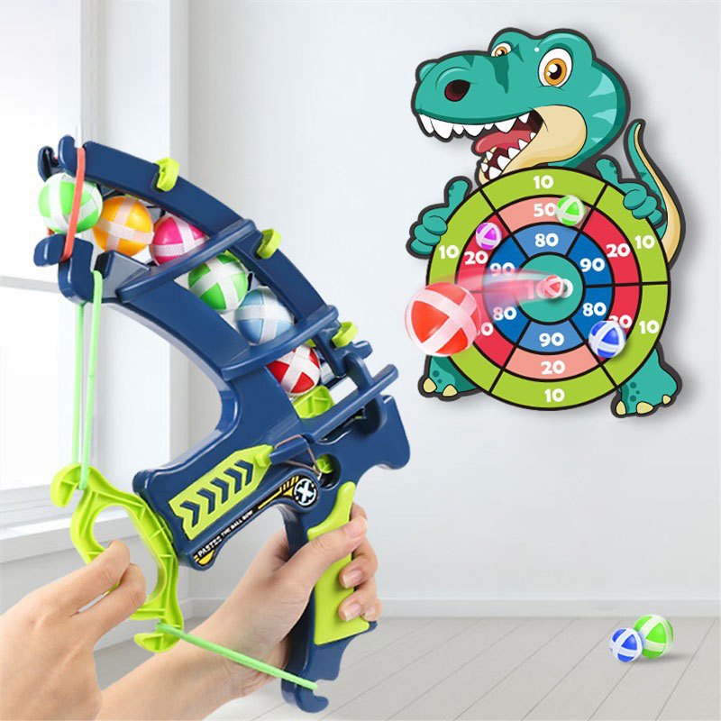 Outdoor Hunting Toys - Montessori โยนกีฬา Slingshot เป้าหมาย Sticky Ball