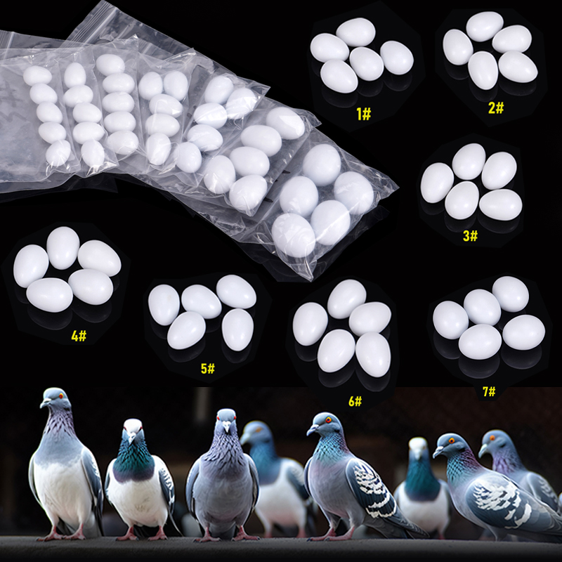 Hunting Quail - 10/20Pcs พลาสติกเหมือนจริงจําลองนกไข่ Pigeon นกกระทาไข่ปลอม Aviculture เครื่องมือ
