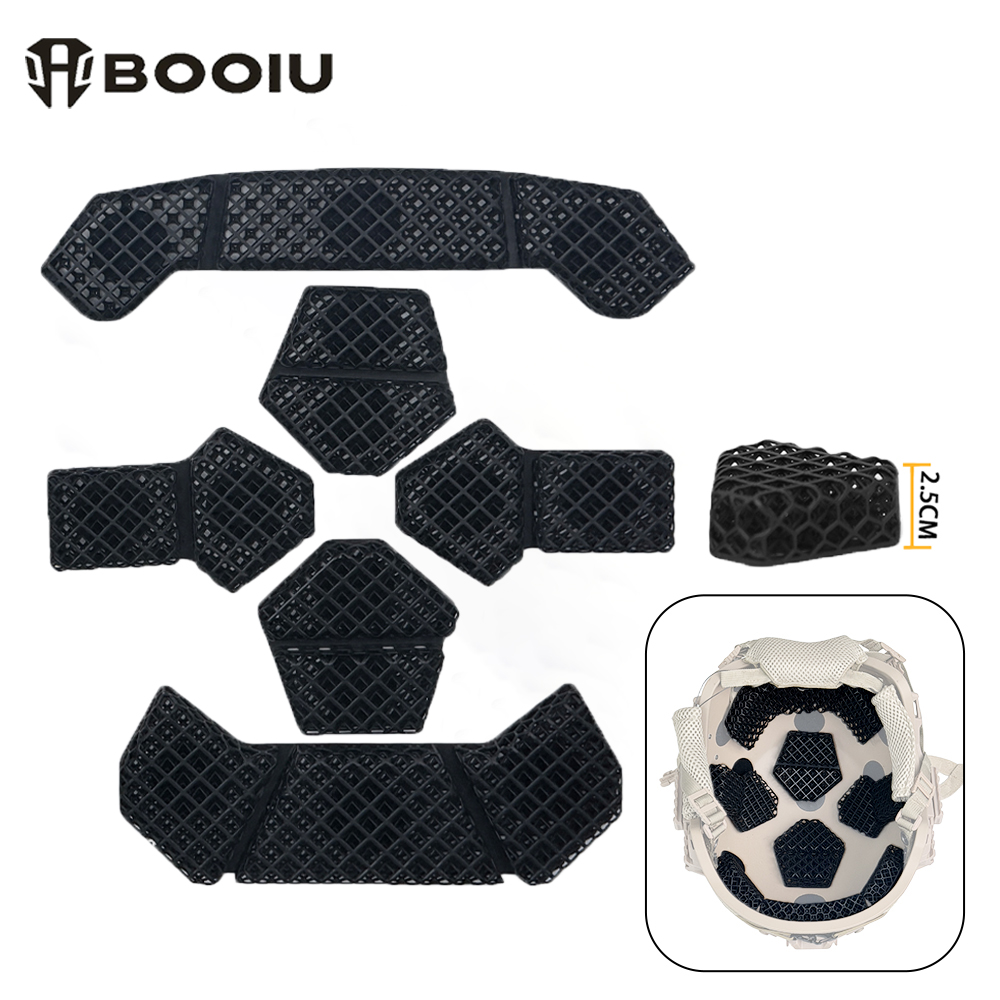 Hunting Outdoor Mat - แผ่นรองหมวกนิรภัยแบบรังผึ้งพิมพ์ 3 มิติ BOOIU ทำจากโพลิเมอร์ ระบายอากาศได้ดี