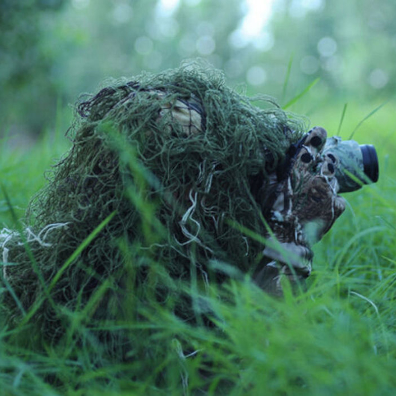 Hunting And Camping In Jungle - ที่คลุม3D ลายพรางพรางพรางตาข่ายคลุมเต็นท์ตั้งแคมป์กลางแจ้งเสื้อคลุมป่ากันแอบมอง