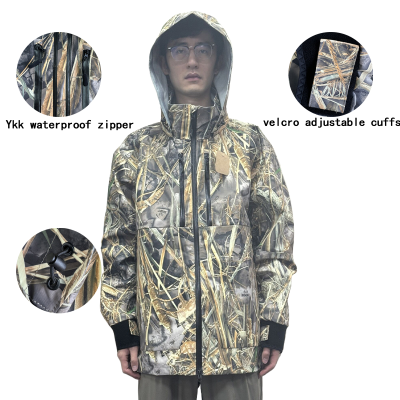 เสื้อแจ็คเก็ตกันลมกันน้ำลายพรา - Safari Outdoor Hunting Jackets บทวิจารณ์และราคา
