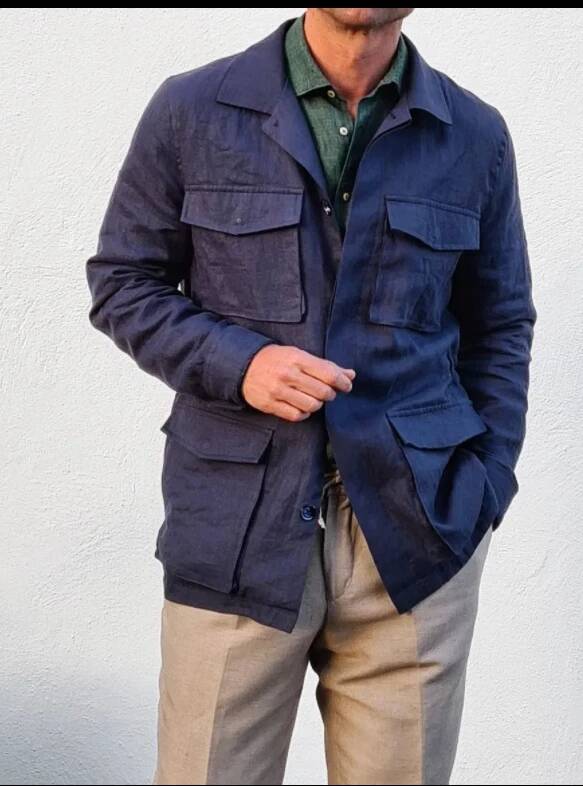 เสื้อแจ็คเก็ตซาฟารีผ้าลินินวิน - Safari Outdoor Hunting Jackets บทวิจารณ์และราคา