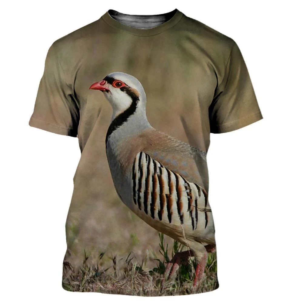 เสื้อยืดคอกลมลายพรางสัตว์ป่าลา - Hunting Quail บทวิจารณ์และราคา