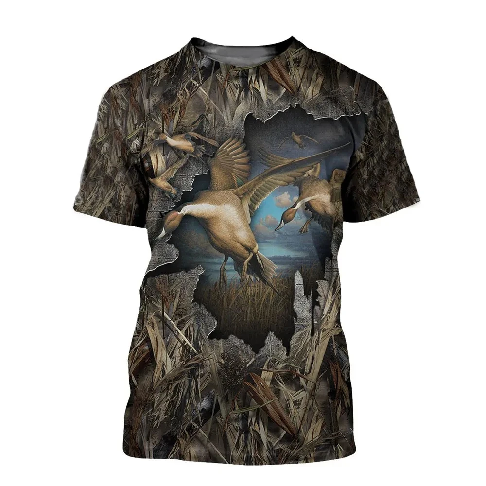 เสื้อยืดคอกลมลายพรางสัตว์ป่าลา - Hunting Quail บทวิจารณ์และราคา