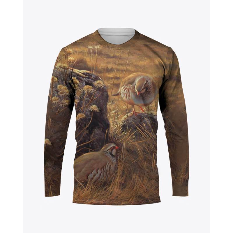 เสื้อยืดลายพรางล่าสัตว์รูป3D น - Hunting Quail บทวิจารณ์และราคา