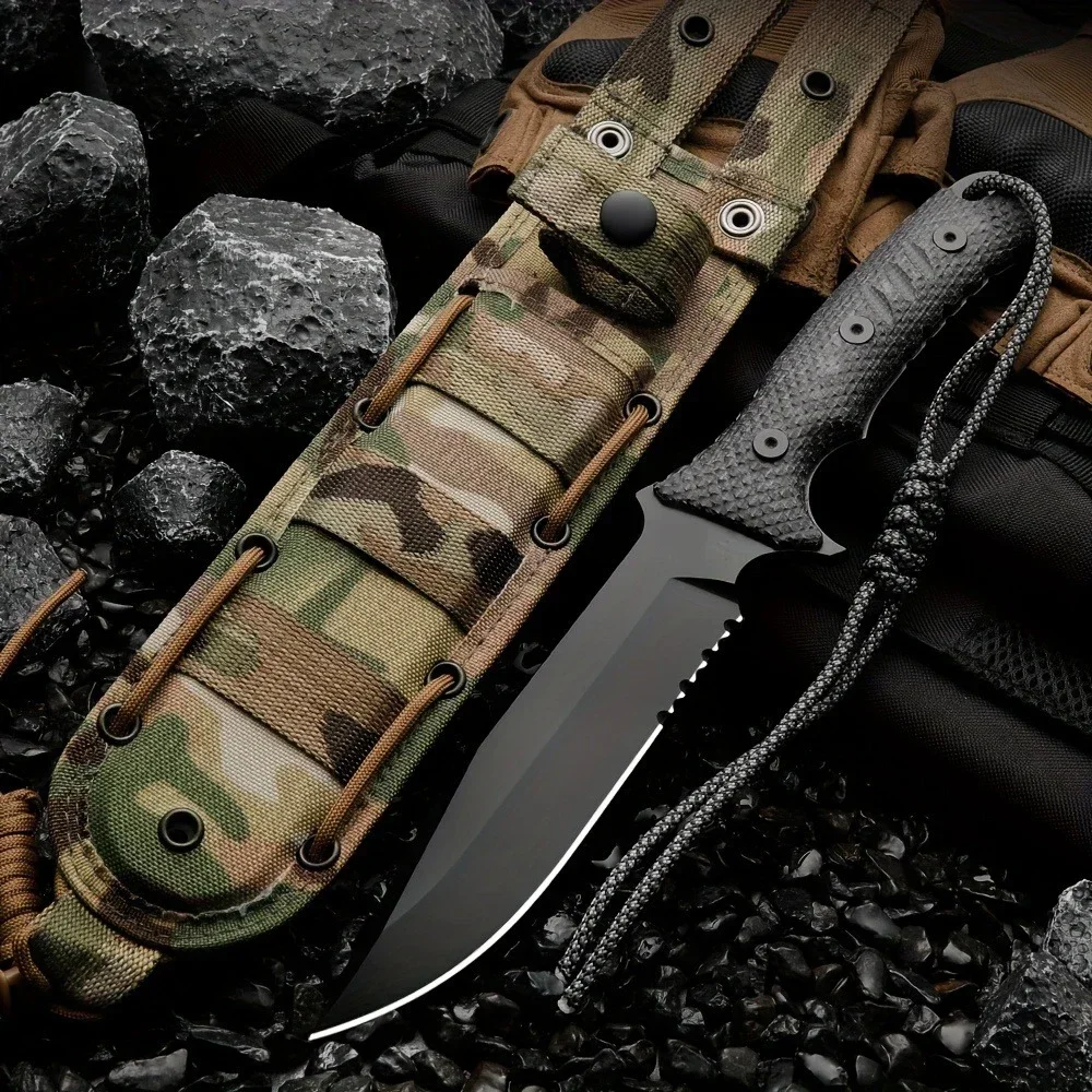 มีดตรงสำหรับตั้งแคมป์กลางแจ้งร - Hunting And Camping In Jungle บทวิจารณ์และราคา