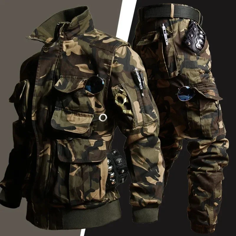 Mens Camouflage ชุดหลายกระเป๋า - Safari Outdoor Hunting Jackets บทวิจารณ์และราคา