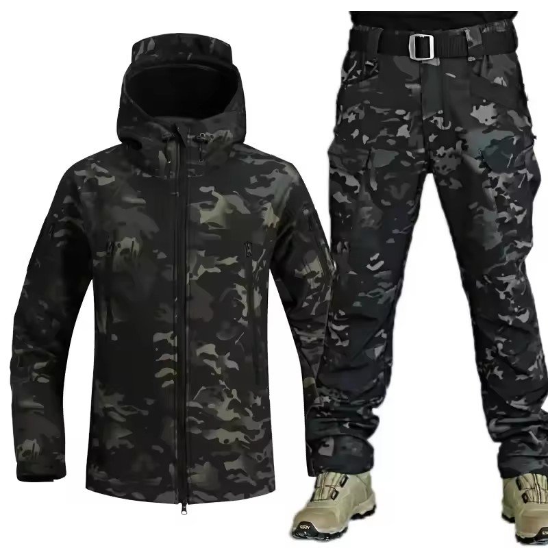ฤดูหนาว Thicken Men Camo ชุดกั - Safari Outdoor Hunting Jackets บทวิจารณ์และราคา