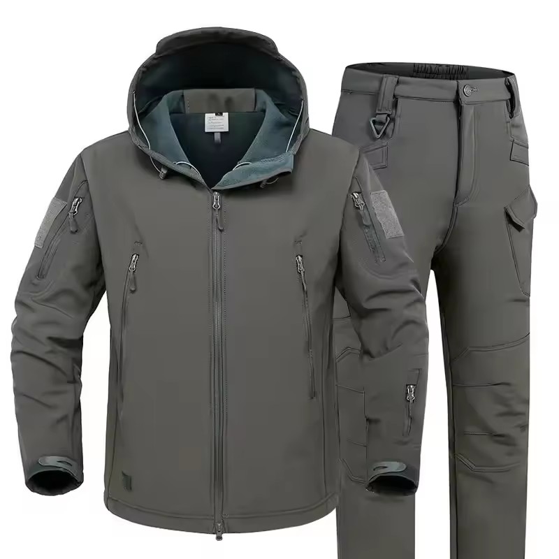 ฤดูหนาว Thicken Men Camo ชุดกั - Safari Outdoor Hunting Jackets บทวิจารณ์และราคา