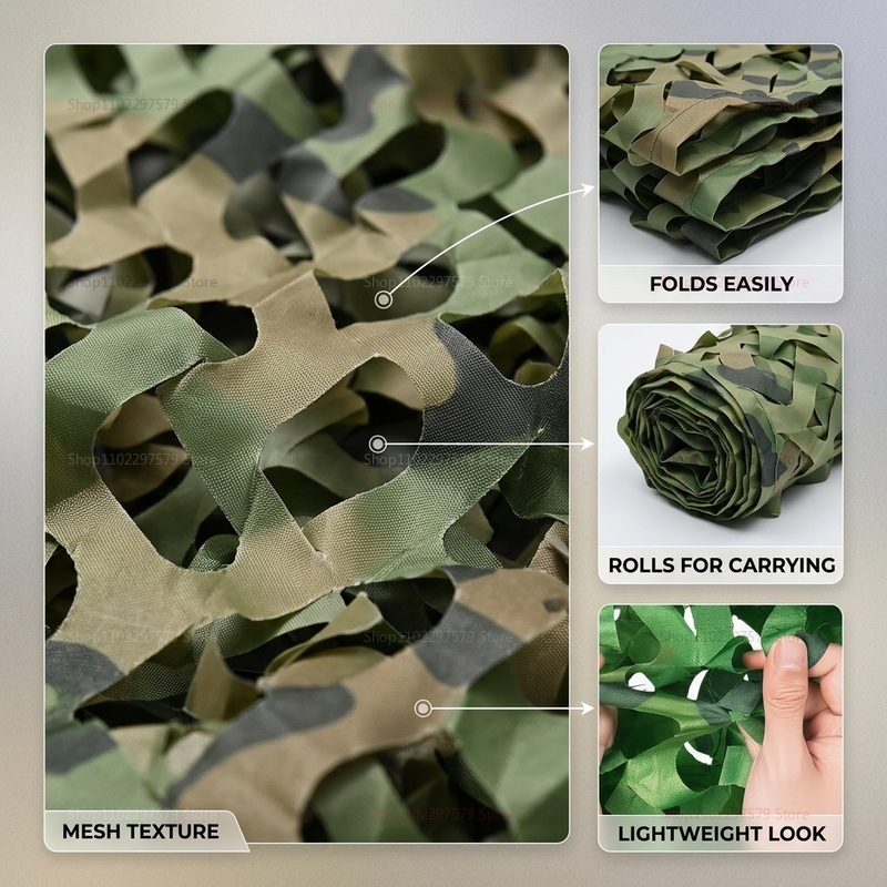 มุ้งพรางลายป่าแบบม้วน ทนทาน น้ - Hunting And Camping In Jungle บทวิจารณ์และราคา
